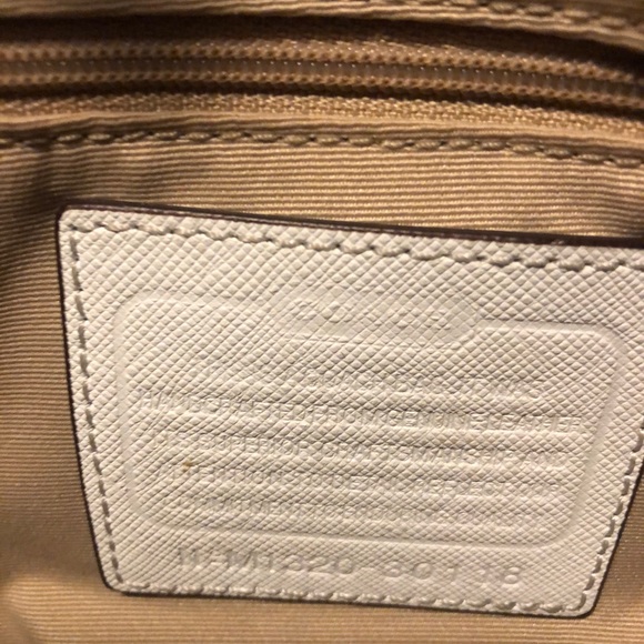 Coach Gingham Madison North/South Leather Tote - Picture 5 of 6